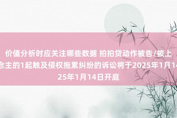 价值分析时应关注哪些数据 拍拍贷动作被告/被上诉东说念主的1起触及侵权拖累纠纷的诉讼将于2025年1月14日开庭