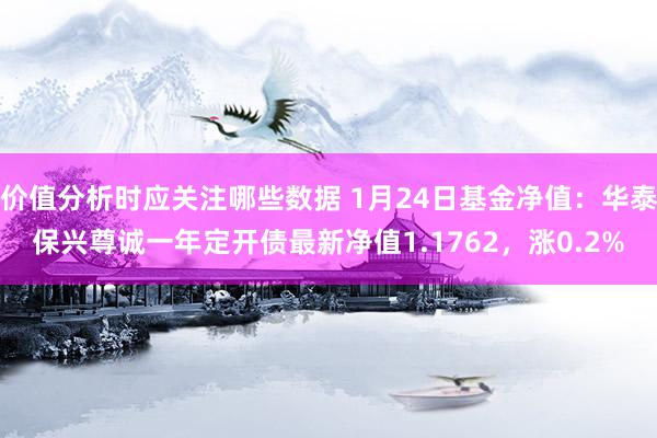 价值分析时应关注哪些数据 1月24日基金净值：华泰保兴尊诚一年定开债最新净值1.1762，涨0.2%