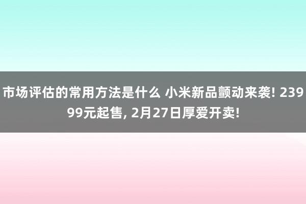 市场评估的常用方法是什么 小米新品颤动来袭! 23999元起售, 2月27日厚爱开卖!